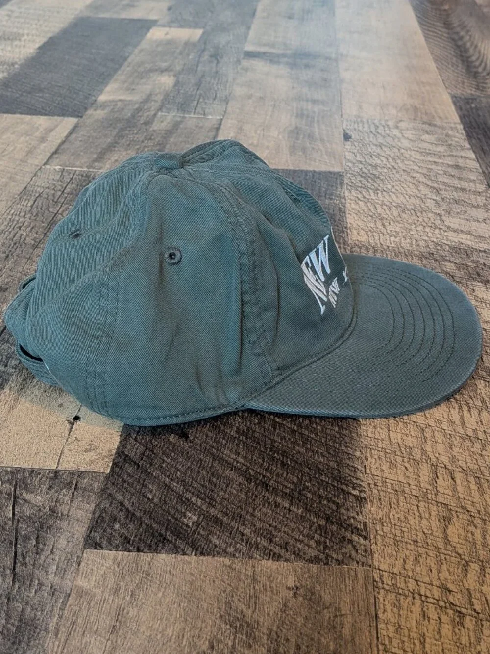 Abercrombie & Fitch New York Hat Green Cotton Twill Baseball Cap